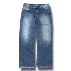 BKE Jeans Men 36 35"L Tall Long Buckle Marshall Relaxed Straight Denim Mexico